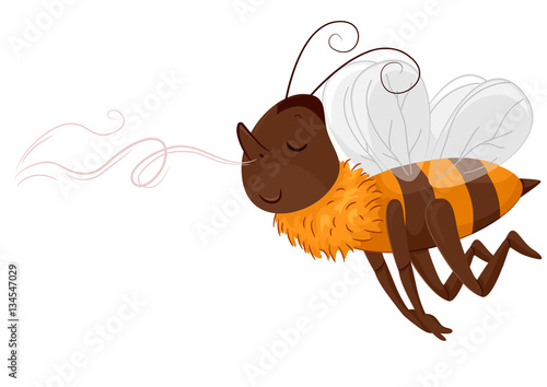 Mascot Bee Follow Scent