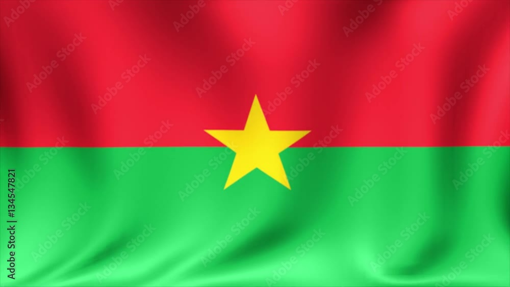 Burkina Faso national flag, new and different ripple effect. The is designed without angle. Burkina Faso national flag, new and different ripple effect. The is designed without angle.