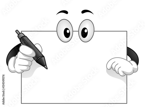 Mascot Board Blank Write