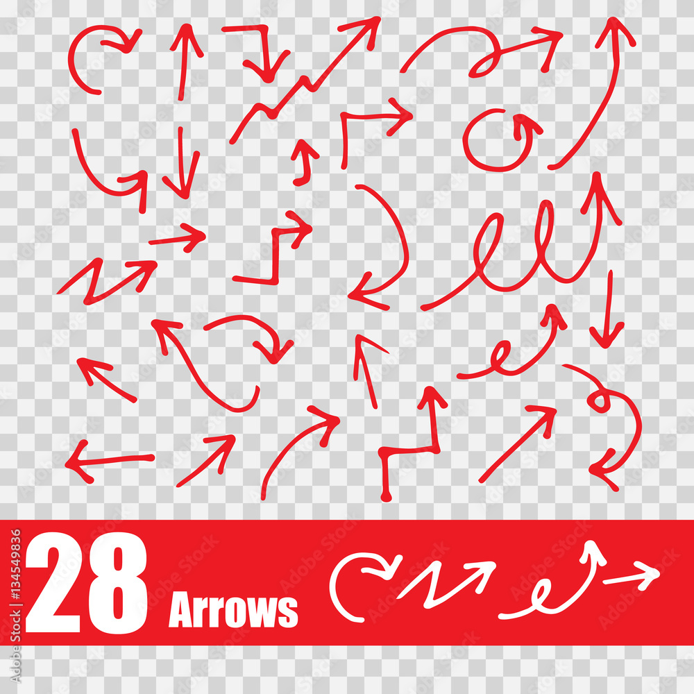 Hand drawn arrow set collection of black direction pencil sketch symbols, vector illustration graphic design Hand drawn arrow set collection of black direction pencil sketch symbols, vector illustration graphic design