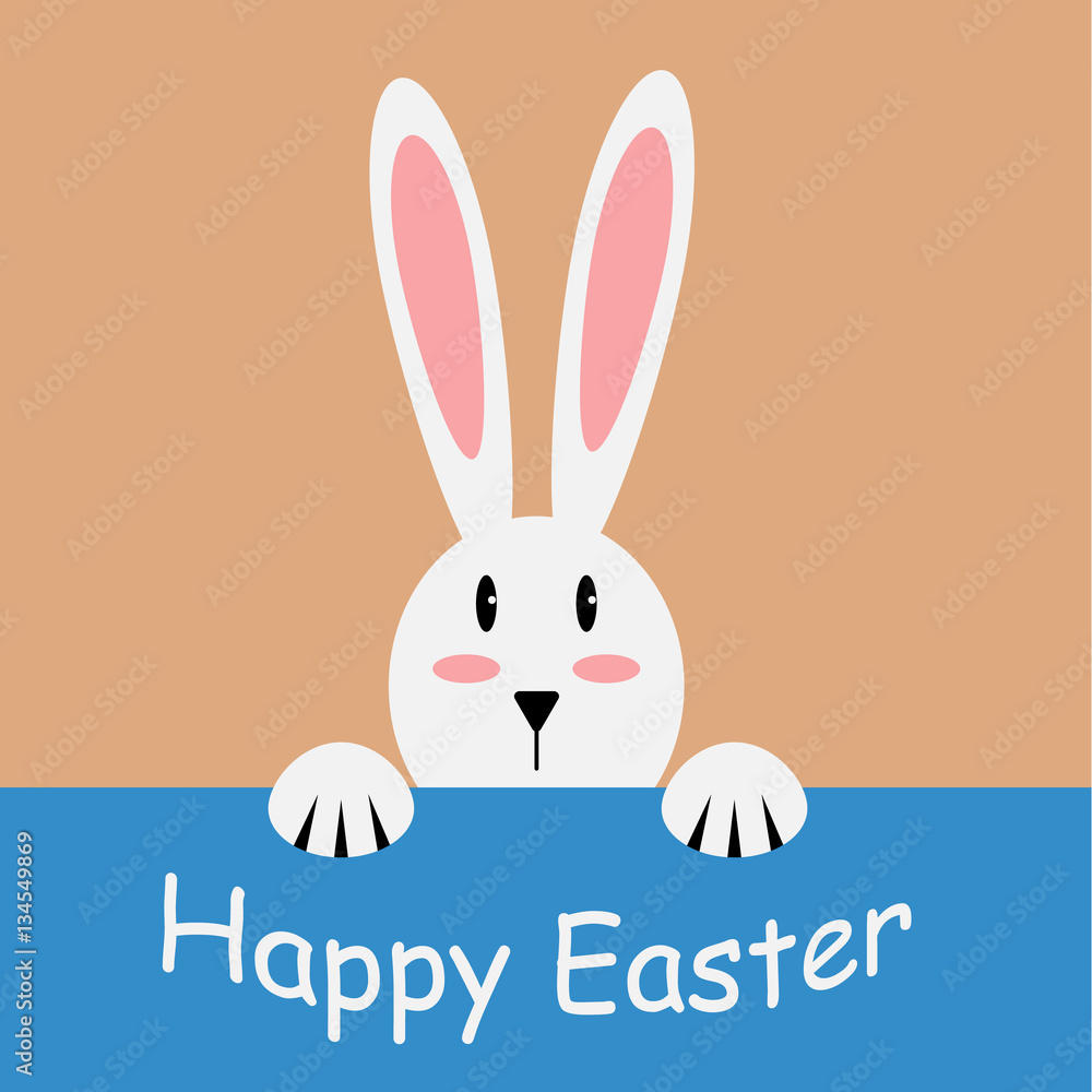 White easter rabbit. Easter Bunny White easter rabbit. Easter Bunny