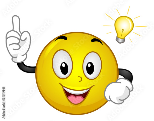 Smiley Idea Light Bulb Moment