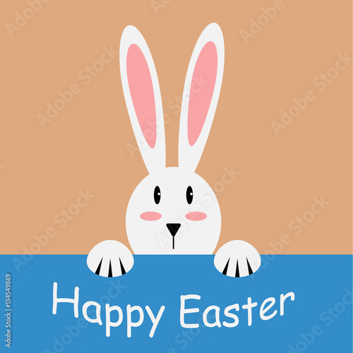 Wallpaper Mural White easter rabbit. Easter Bunny Torontodigital.ca