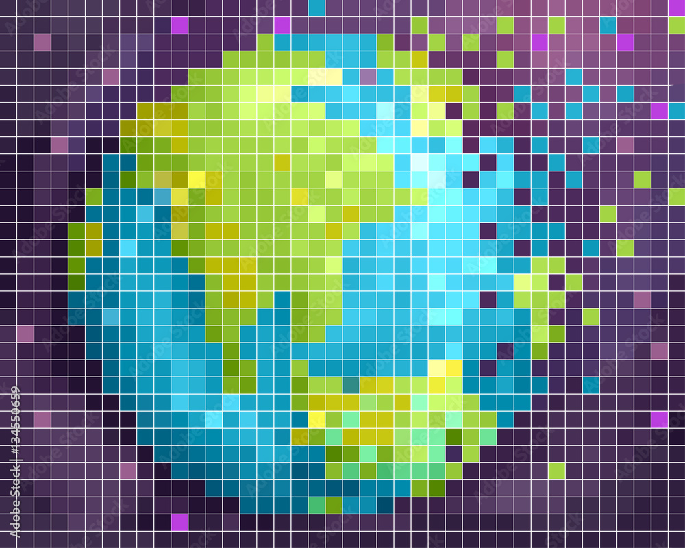Earth Outer Space Pixel Art Earth Outer Space Pixel Art