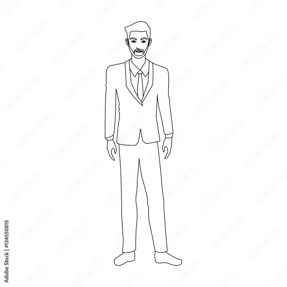 businessman wearing executives clothes over white background. vector illustration businessman wearing executives clothes over white background. vector illustration