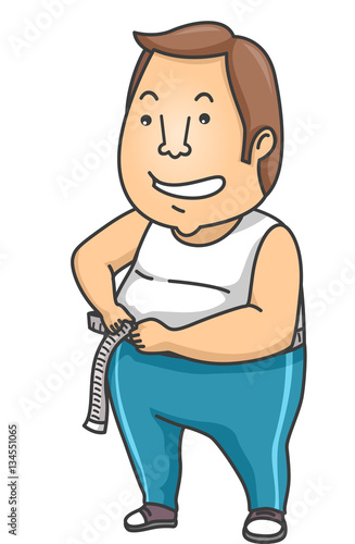 Man Weight Loss Measure Waist