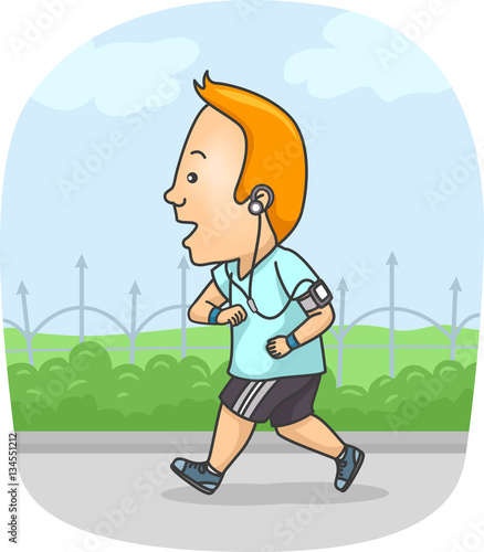 Man Running Exercise
