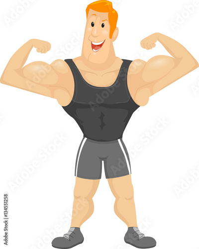 Man Muscle Flex Biceps