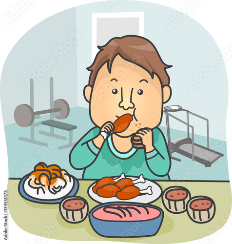 Man Food After Work Out