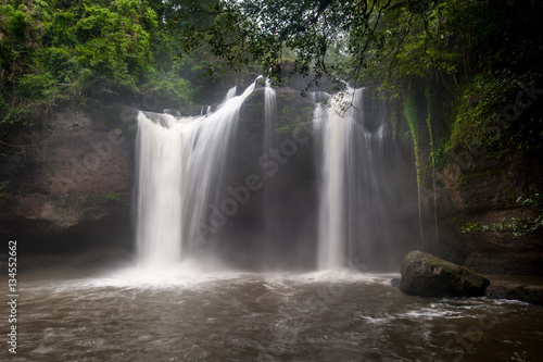 Haewsuwat waterfall at Khao Yai National Park  Thailand. The Wor