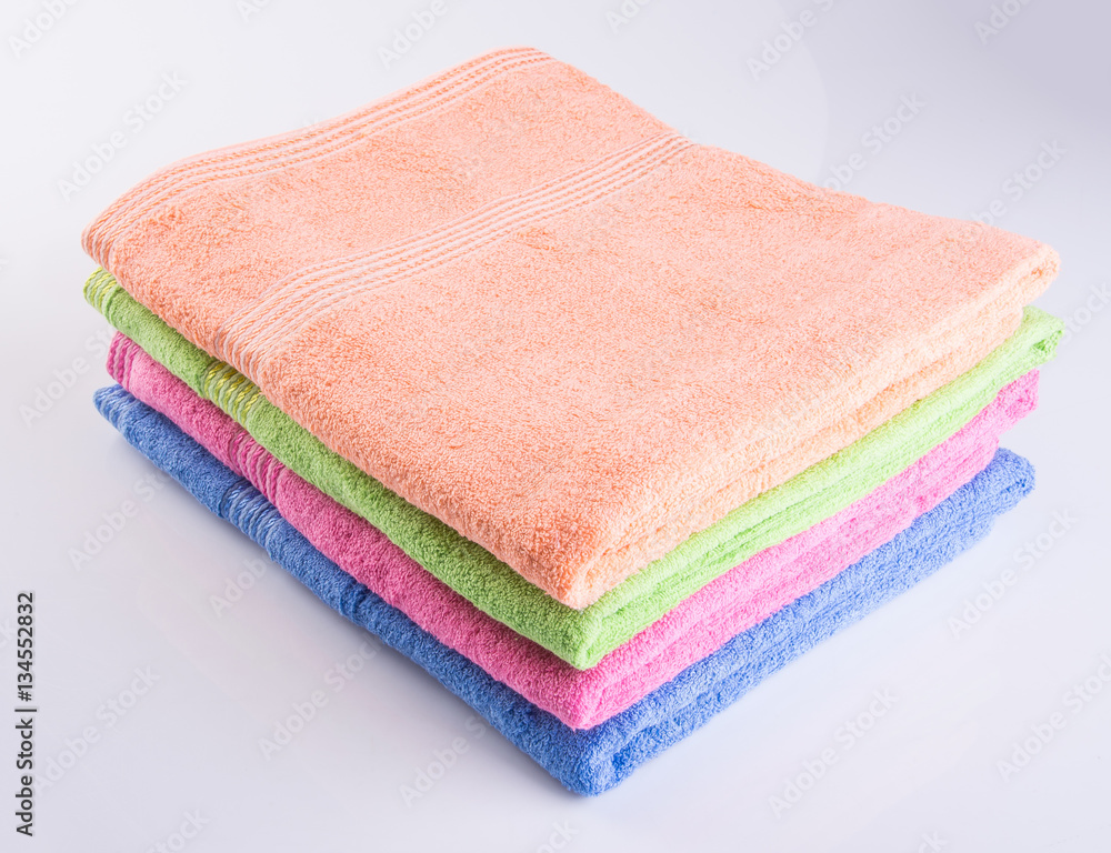 towel or bath towel on a background. towel or bath towel on a background.