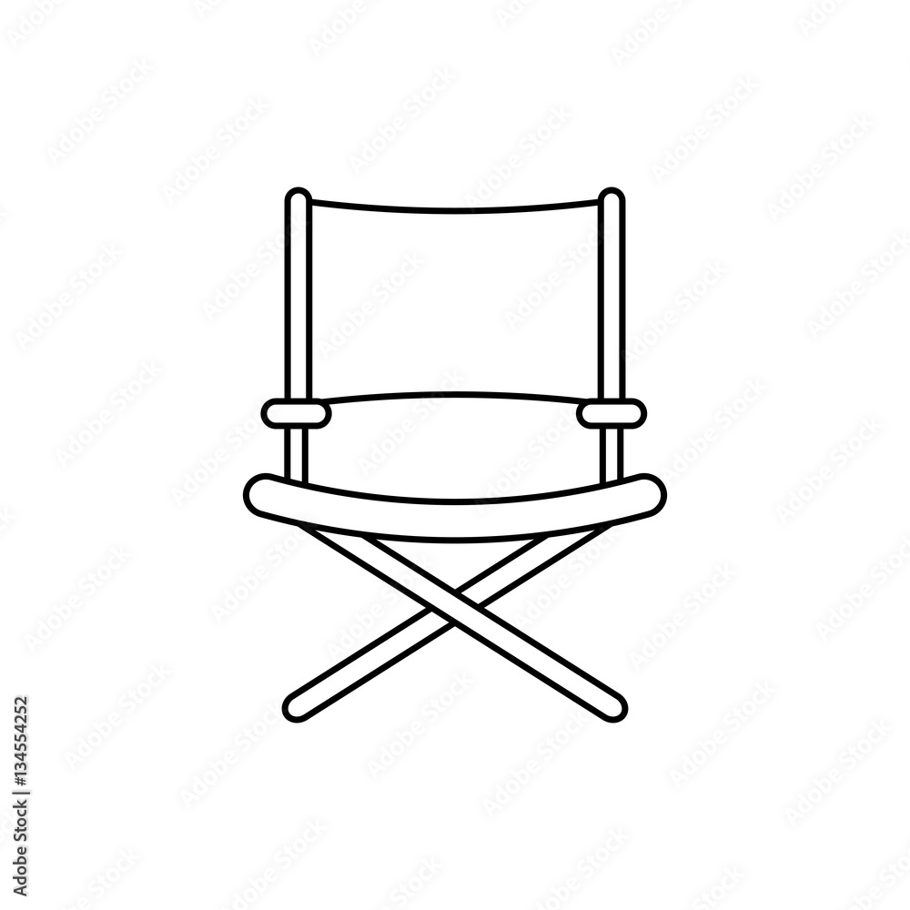 Directors chair isolated icon vector illustration graphic design Directors chair isolated icon vector illustration graphic design