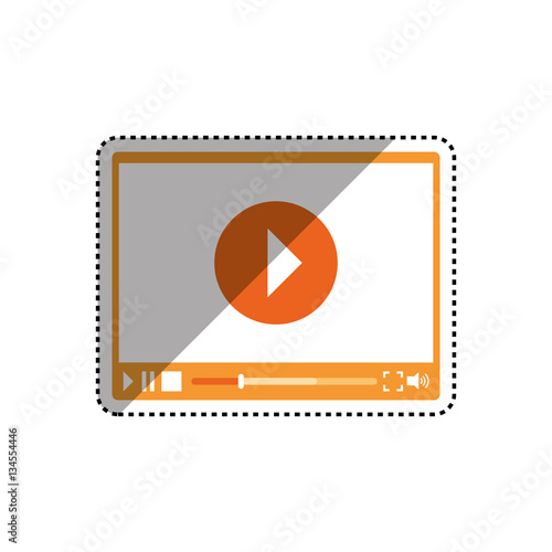 Free Download Online video media icon vector illustration graphic design - GFXLoad