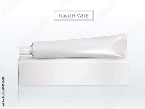 Blank toothpaste tube