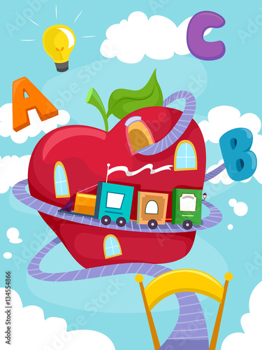 Giant Apple Train ABC
