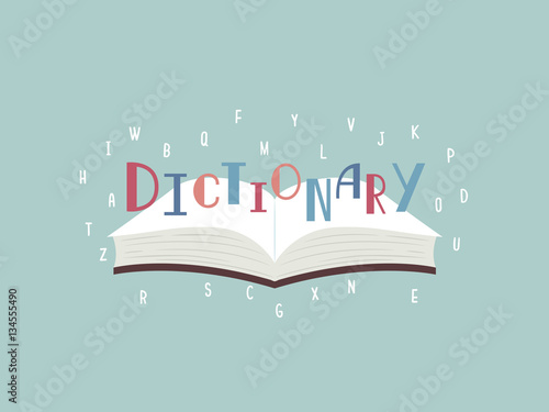 Book Dictionary Lettering