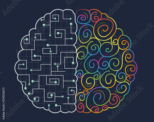 Left Right Brain Concept