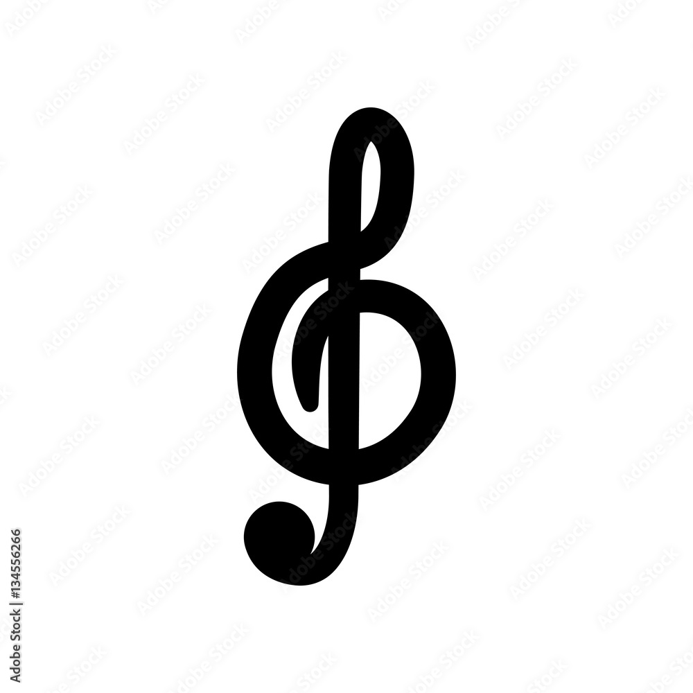 Music note symbol icon vector illustration graphic design Music note symbol icon vector illustration graphic design