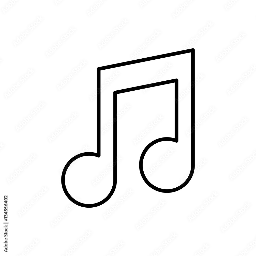 Music note symbol icon vector illustration graphic design Music note symbol icon vector illustration graphic design