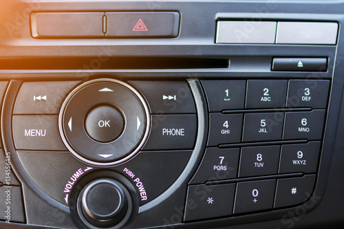 Number Pad of Car Dashboard