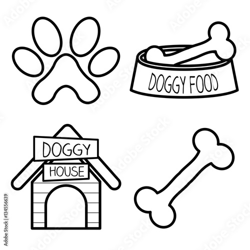 dog icon set