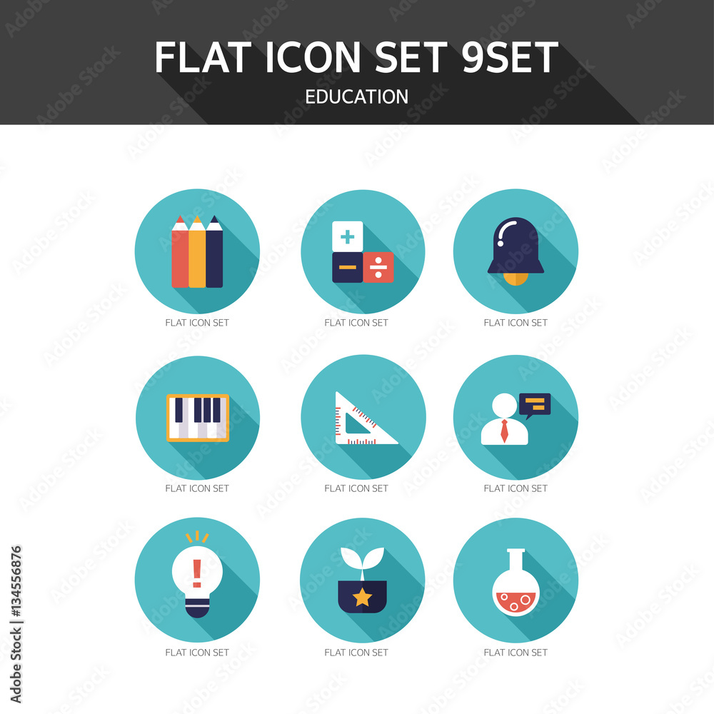 Flat icon education Flat icon education