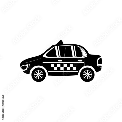 Taxi cab transport icon vector illustration graphic design