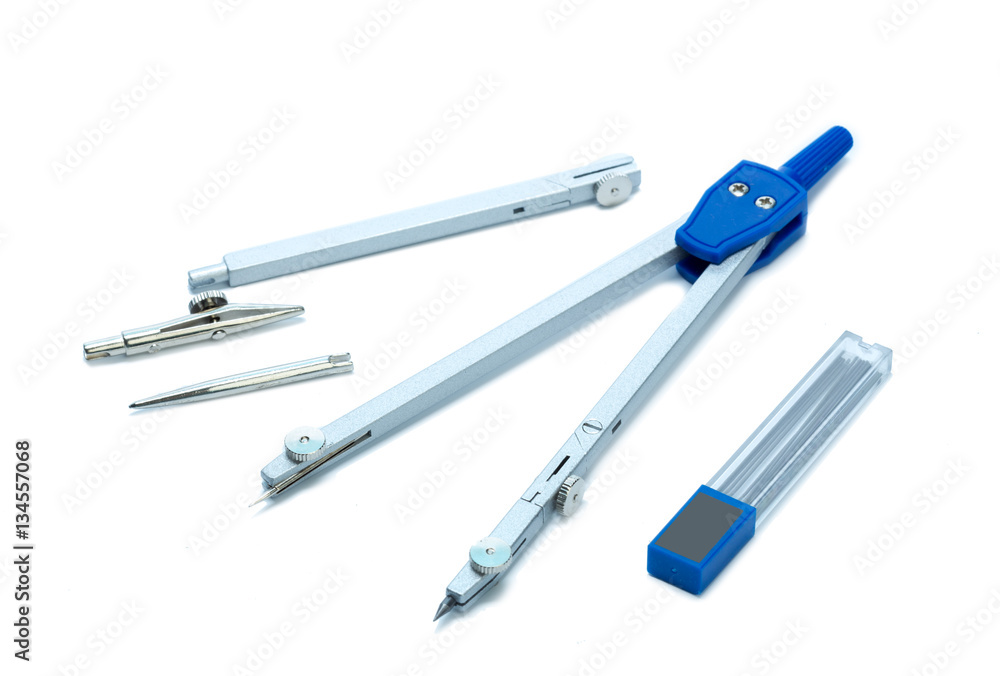 Engineering dividers Tools isolated on white background Engineering dividers Tools isolated on white background