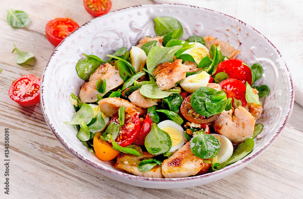 Chicken and vegetable salad Chicken and vegetable salad