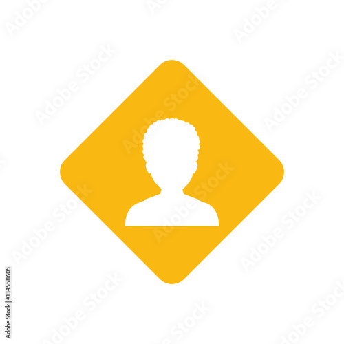 Man faceless head icon vector illustration graphic design