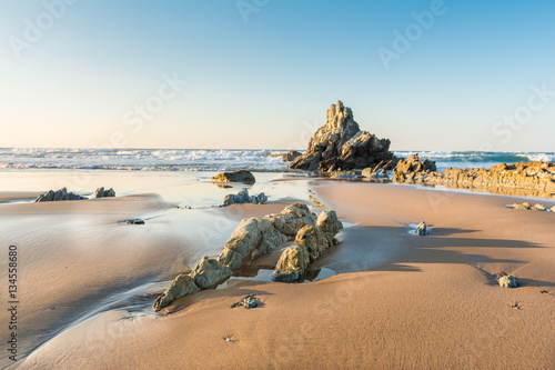 sundown at bilbao beach, spain © jon_chica