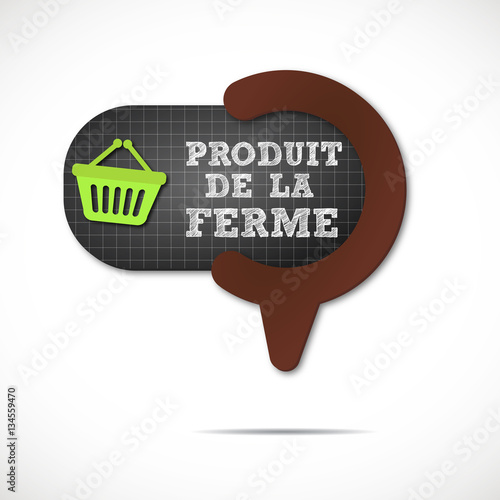 épingle bouton web : produit de la ferme