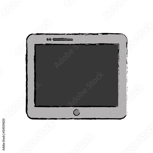 Tablet computer technology icon vector illustration graphic design