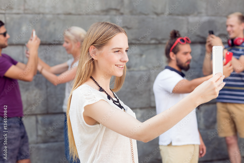 Students and selfie picture Students and selfie picture