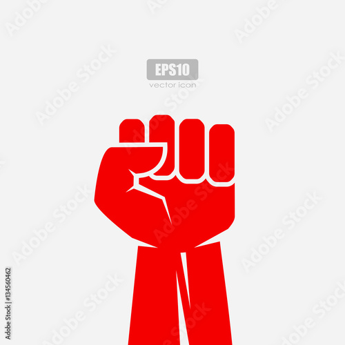 Fist vector icon, revolution concept