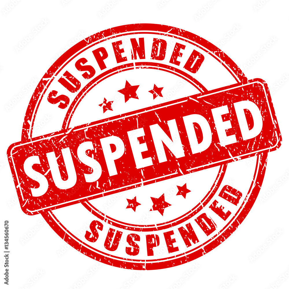 Suspended vector round stamp Suspended vector round stamp