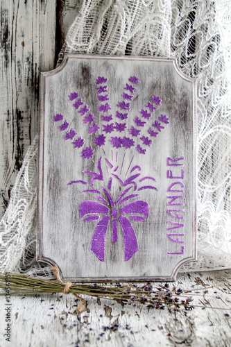 panels with lavender decoration for home