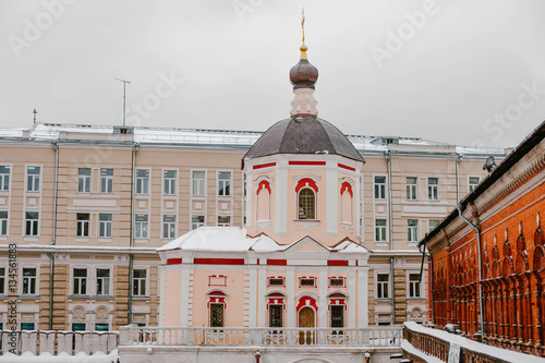 Small church in Central Moscow photo