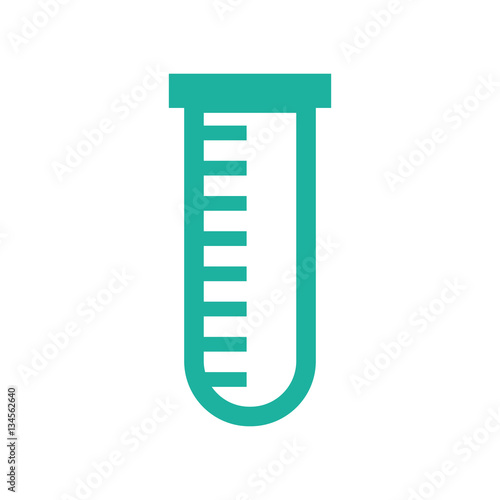Flask chemistry glass icon vector illustration graphic design
