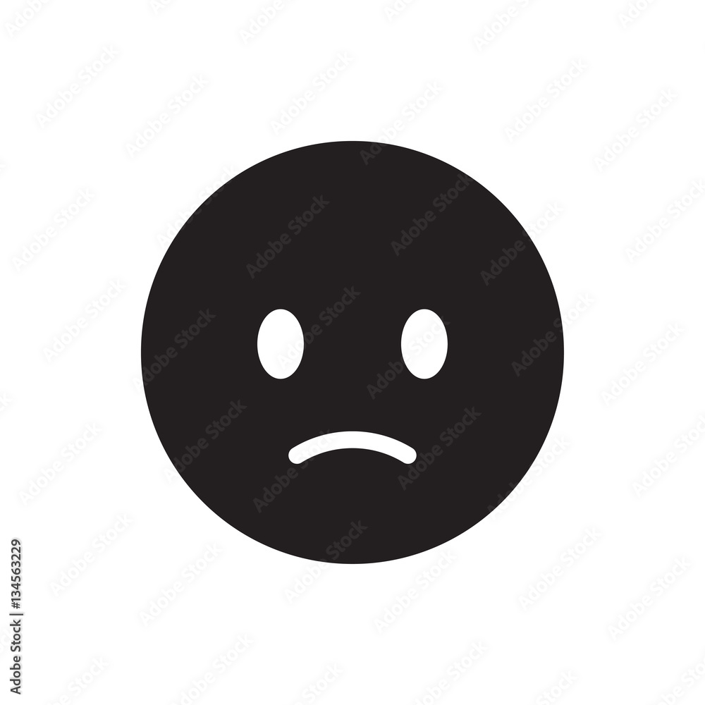 sad emoticon icon illustration sad emoticon icon illustration