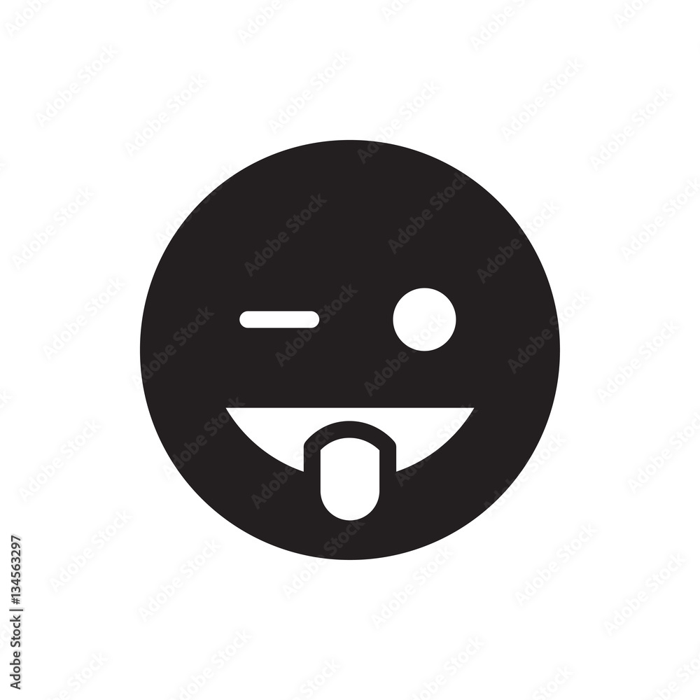 emoji showing tongue icon illustration emoji showing tongue icon illustration