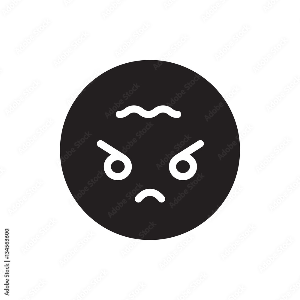 angry emoji icon illustration angry emoji icon illustration