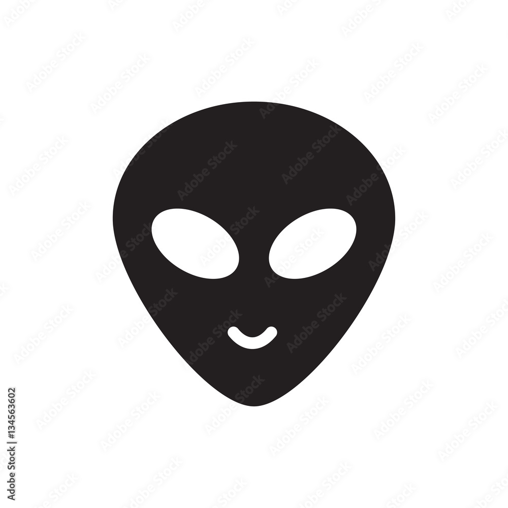 alien head icon illustration alien head icon illustration