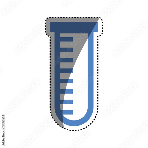 Flask chemistry glass icon vector illustration graphic design