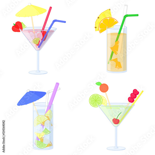 Set of cocktails