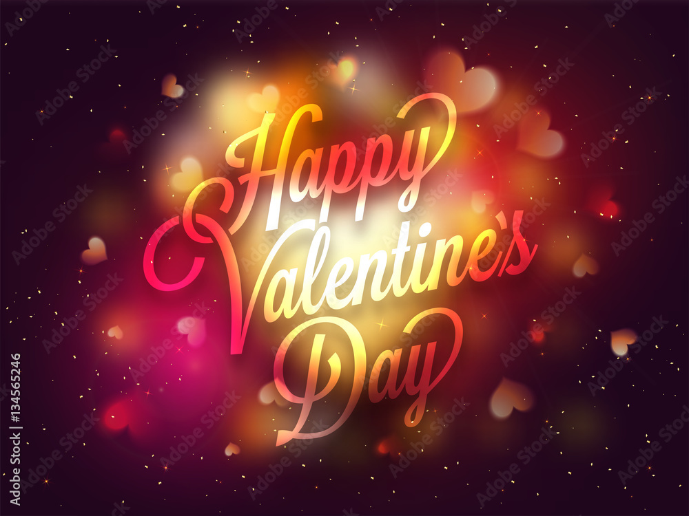 Valentine's Day Typographical Background. Valentine's Day Typographical Background.