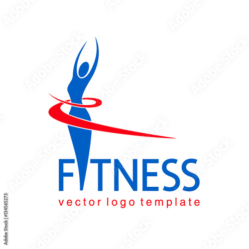 Fitness vector logo design