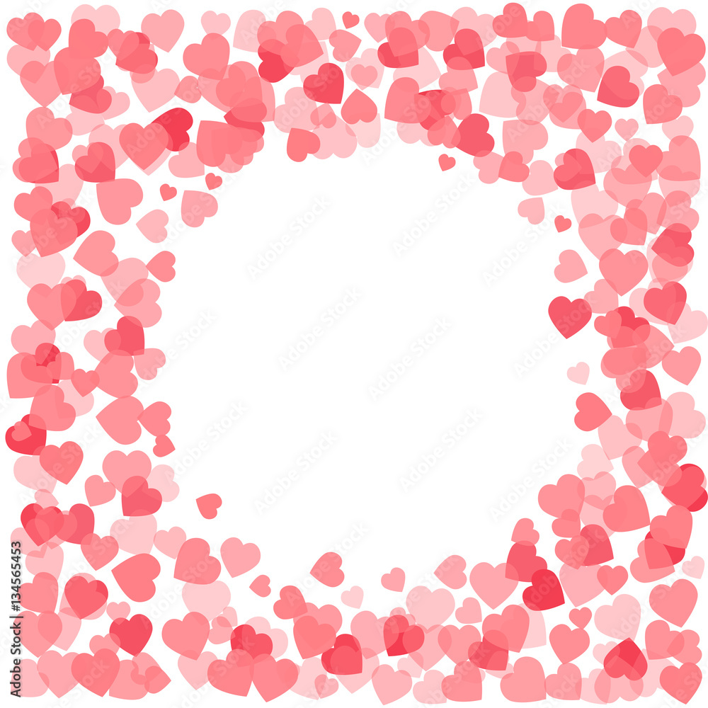 Abstract vector heart . Element for frame. Vector illustration for Valentines Day. Love concept. Cute happy wallpaper. Good idea for your Wedding. Romantic Lovely Frame Design