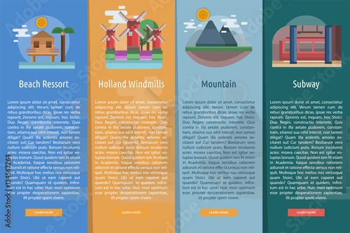 Travel Vertical Banner Concept