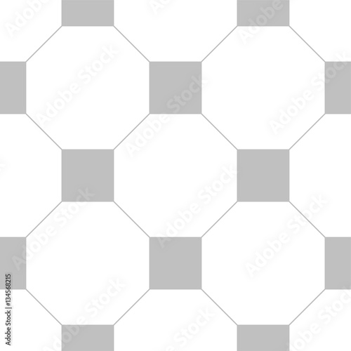Editable Seamless Geometric Pattern Tile with Octagon and Square Shape